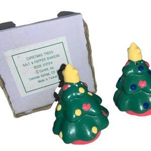 Current Ceramic Christmas Tree Salt & Pepper Shaker Set